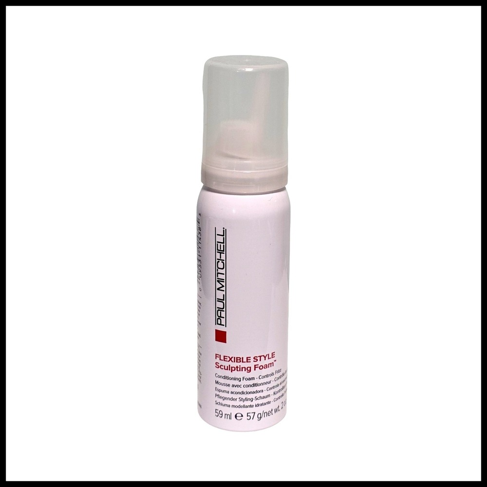 Paul Mitchell Flexible Style Sculpting Foam 2oz Travel Size Mousse Frizz Control